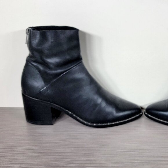Treasure & Bond Farrah Studded Bootie, Black Leather, Womens Size 8 M - Picture 6 of 15